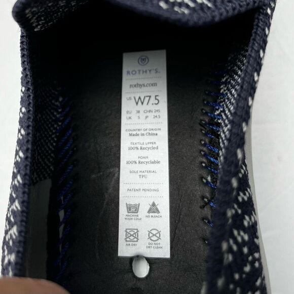 Rothy’s The Original Slip On Sneaker Espresso Shot Brown/Black Size 7.5 - Picture 11 of 11